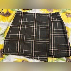 Plaid Mini Skirt